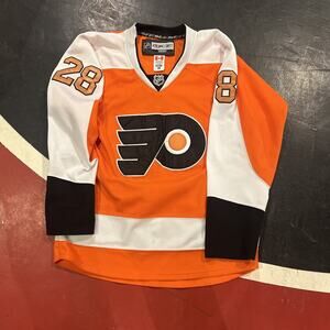 Philadelphia Flyers Claude Giroux #28 Orange Reebok Hockey Jersey Sz 48/XL